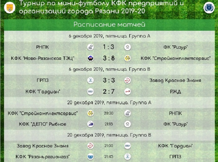 Календарь игр кубка россии по футболу